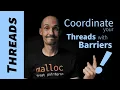 Coordinate your threads with a barrier example in C