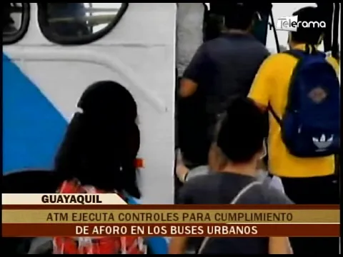 ATM ejecuta controles para cumplimiento de aforo en los buses urbanos