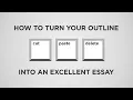 How to Turn your Outline into a Stellar Essay