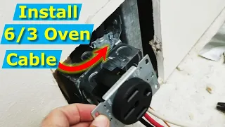 How to Install Oven Power Cable 4-Wire Outlet Electrical Panel Tips