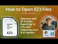 How to Open EZ3 Files EZ-R Stats Data