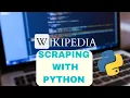 Wikipedia Data Scraping With Python
