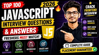 JavaScript Interview Questions 2026 Top 100 JavaScript Interview Questions Answers