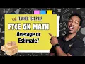 FTCE General Knowledge Math Mean Weight Unit Conversions Practice