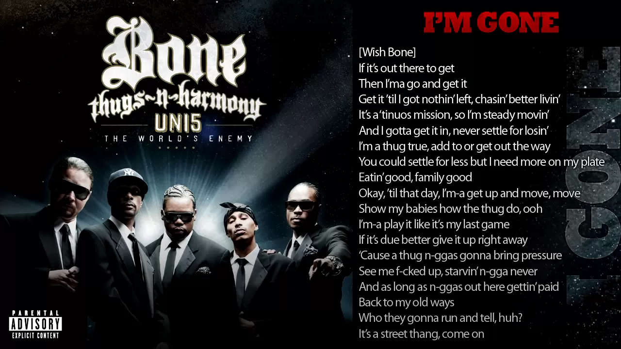 Bone Thugs-N-Harmony I'm Gone [W/Lyrics]