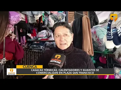 Casacas térmicas, calentadores y guantes se comercializan en plaza San Francisco