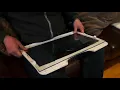 How to remove the safety glass in a refrigerator shelf