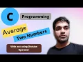 Average of Two Numbers Without Division Operator in C Shifting Operator