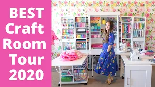 Amazing Craft Room Tour 2020 with Sweet Red Poppy