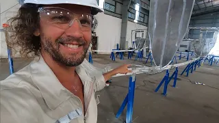Performance Catamaran boat build – We start building my Odisea 48 in Vietnam