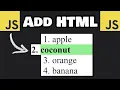 How to HTML using JavaScript