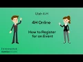 How to Register for an Event in 4H Online
