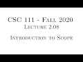 C Programming Fall 2020 - Lecture 2 08
