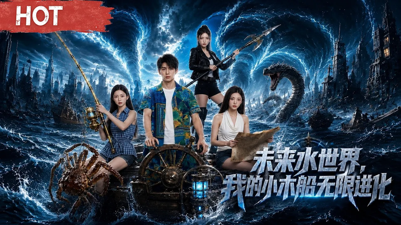 未来水世界,我的小木船无限进化