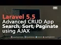 Laravel 5 5 Ajax Tutorial ADVANCED CRUD example Search Sort Paginate with Ajax