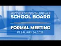 School Board Meeting February 24 2026