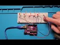 LED binary counter with button input
