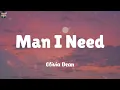 Man I Need - Olivia Dean (Lyrics) Clean Bandit, Justin Bieber