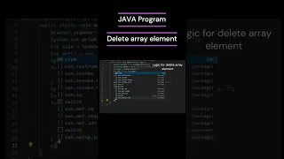 How to delete array element in java