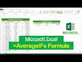MS Excel - AverageIFs Function How to use AverageIFs Formula in Microsoft Excel
