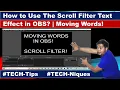 How To Use Moving Text in OBS Scroll Text Filter Teacher Kevin PH