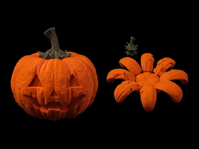 Foldable Jack o'Lantern - Trans face V 2.0 video thumbnail