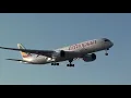 Ethiopian Airbus 350-900 ET-AVE Landing London Heathrow 27R 10th A350 LIVERY
