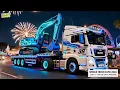 Pawai Mobil Truk Trailer dan Excavator, Truk Oleng, Excavator Menyala, Truk Modif, WORLD TRUCK