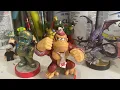 Custom amiibo showcase featuring fire DK