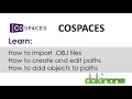 CoSpaces - How to upload OBJ files and create paths