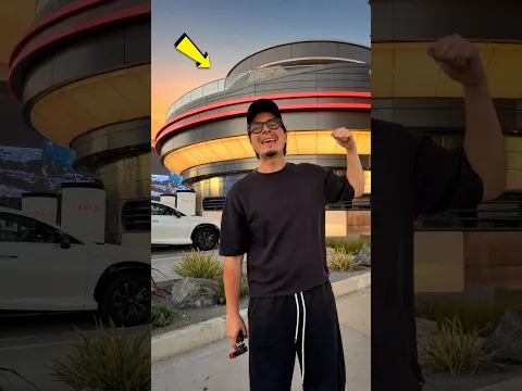 Trying the 24/7 Tesla Diner in LA! 👀