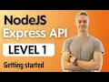 Backend NodeJS Express API Project - Level 1