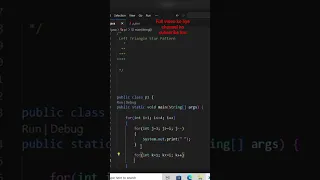 Print Right triangle Starpattern program in java l