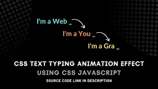 CSS Text Typing Effects Multiple Text Typing Animation in CSS