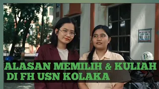 alasan memilih u0026 kuliah di fakultas hukum usn kolaka ini kata mereka 