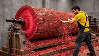 Transforming a Massive Redwood Log into an Incredible Masterpiece
