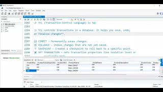 SQL TCL Save Undo Control SQL transactions with COMMIT ROLLBACK SAVEPOINT SET TRANSACTION