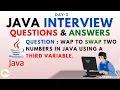 Swap Two Numbers Using Third Variable in Java Most Asked Java Interview Program 2026