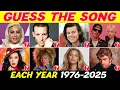 Download Lagu GUESS THE SONG 🎶 One Song Per Year 1976 – 2025 | Music Quiz