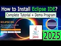 How to install Eclipse IDE 2024-12 on Windows 2025 with JDK 23 JAVA Developers