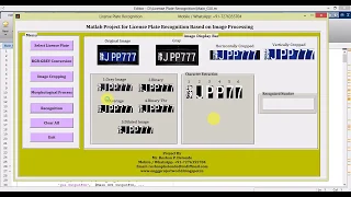 Car Number License Plate Recognition Using Image Processing Matlab Project with Source Code