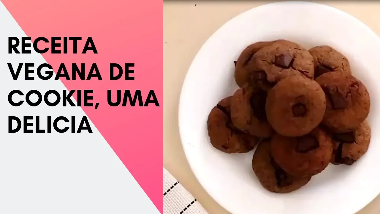 RECEITA VEGANA DE COOKIE FIT DE GRAO DE BICO
