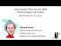 Essbase ATTRIBUTE Function