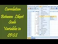 Correlation in Likert Scale Variables Non-parametric Correlation Spearman Correlation in SPSS