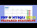 PHP CRUD Tutorial Using Prepared Statement PHP and MySQL Prepared Statement with Download Link