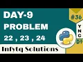 InfyTQ Programming Fundamentals Using Python Day 9 Practice Problems