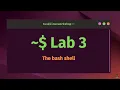 Lab 3 - The Bash Shell