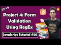 Project 4 Form Validation using Regular Expressions JavaScript Tutorial In Hindi