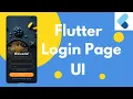 Flutter Login Page UI - Speed Code Tutorial Code With Guru