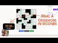 The fastest way to make a NYTimes-style Crossword Puzzle